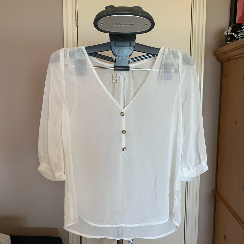 Francesca’s Collection white blouse